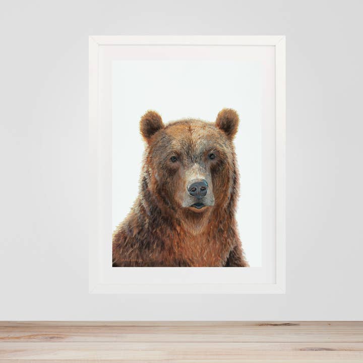 Douglas Bear Print for wholesale by Lauren Simpson Art