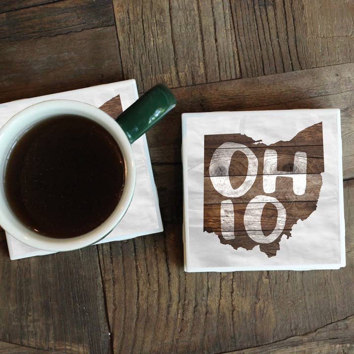 Ohio Farmhouse Coaster for wholesale by Melody Press Co.