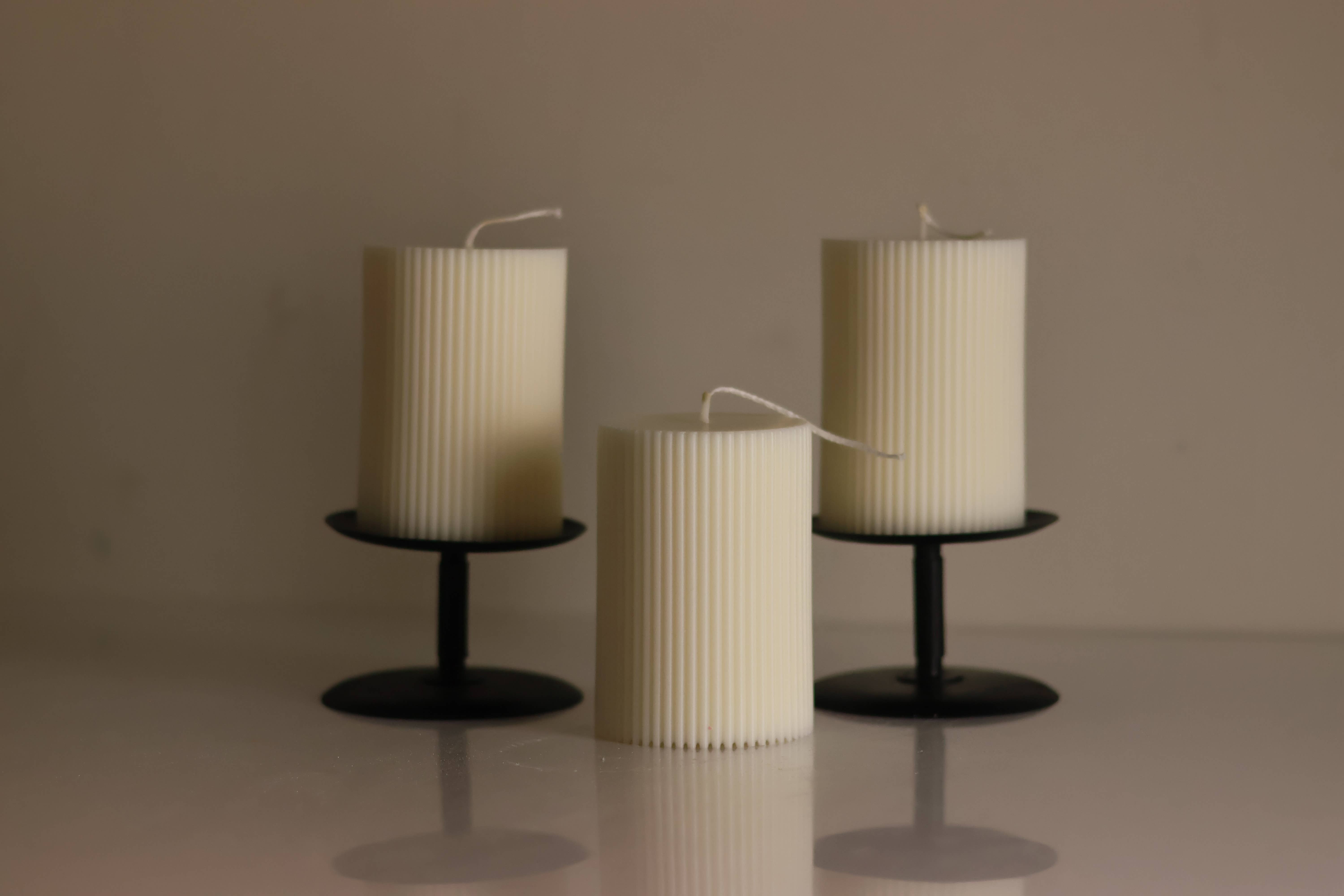 Agaboo Candle - Wholesale Pillar Candle - Oversized Textured Ribbed Pillar Candles9