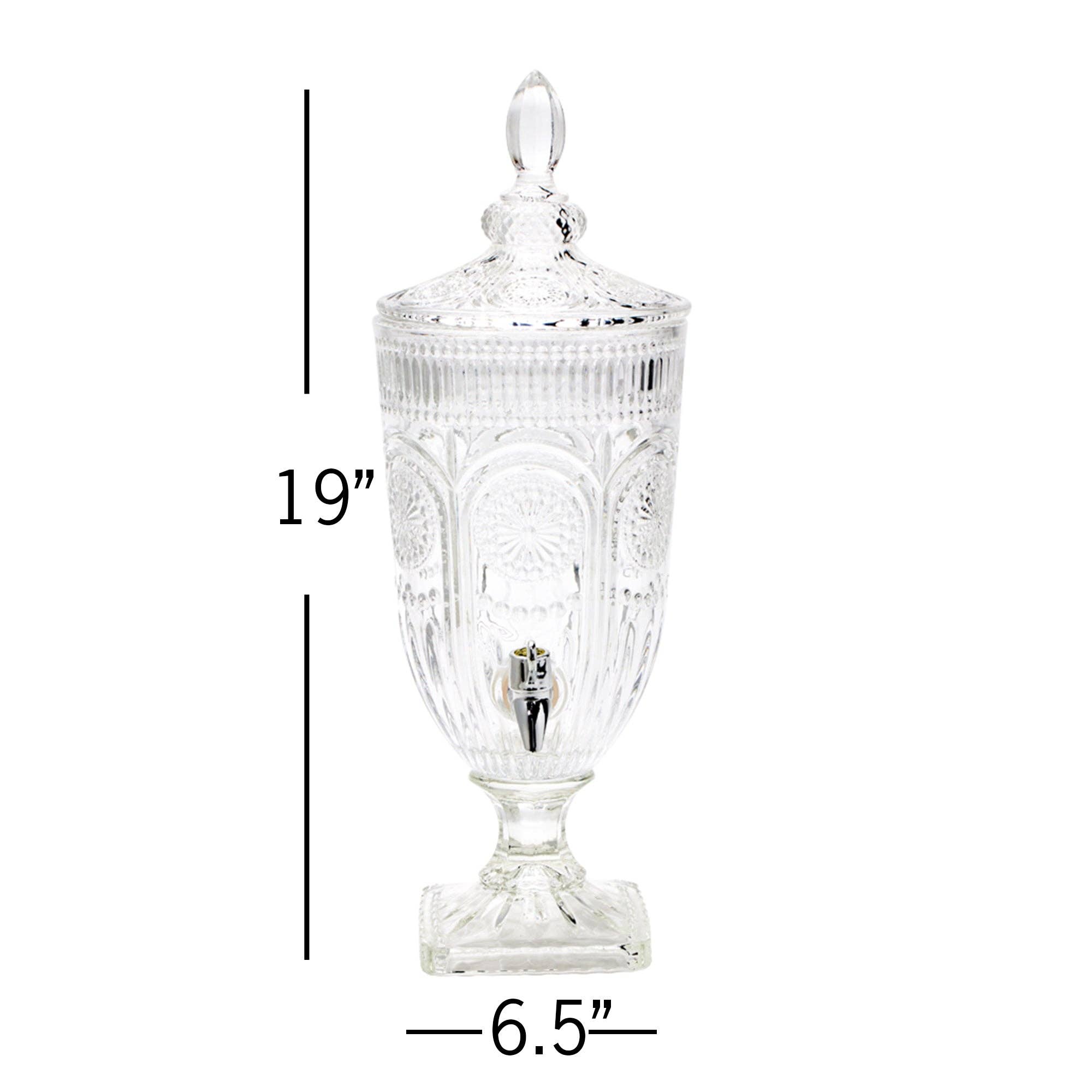Portofino International Trading, USA - Wholesale Drink Dispenser - Vintage Crystal Beverage Dispenser6