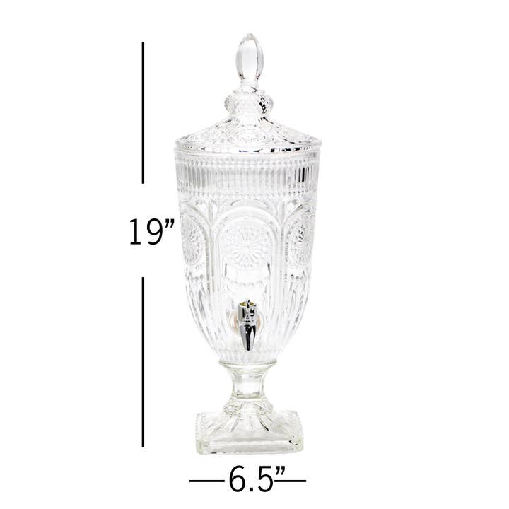 Portofino International Trading, USA - Wholesale Drink Dispenser - Vintage Crystal Beverage Dispenser6