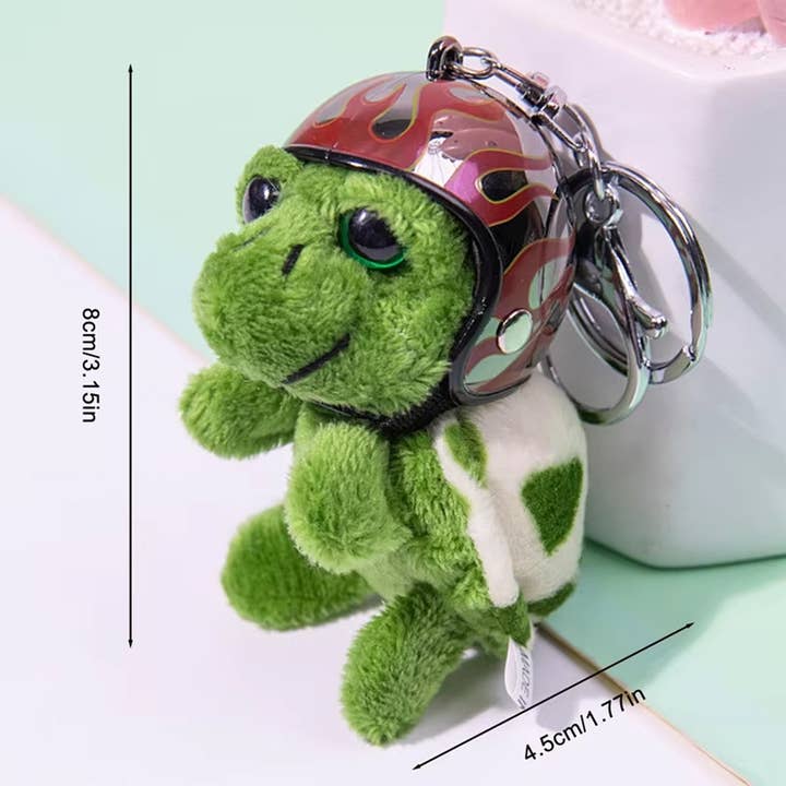 PR GROUPS LLC - Wholesale Keychain - Kids - Turtle Helmet Keychain Toy Assorted
