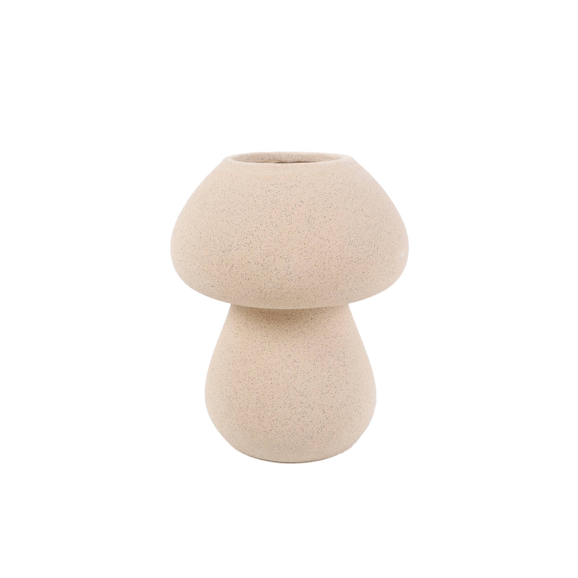 Flora Bunda Inc - Venta al por mayor Floreros - Jarrón de cerámica con forma de seta