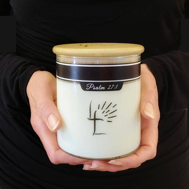 Lord's Light Candle - Wholesale Jar/Filled Candle - Christian Soy Candle 14oz -Light & Reveal Hidden Bible Verse4