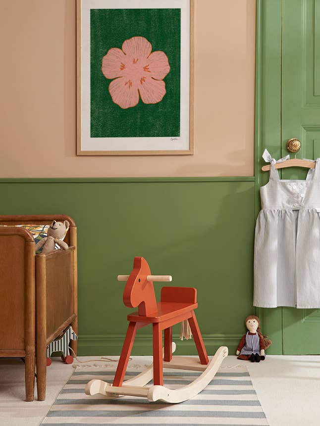 Rocking horse orange red CARL LARSSON for wholesale by Kids Concept