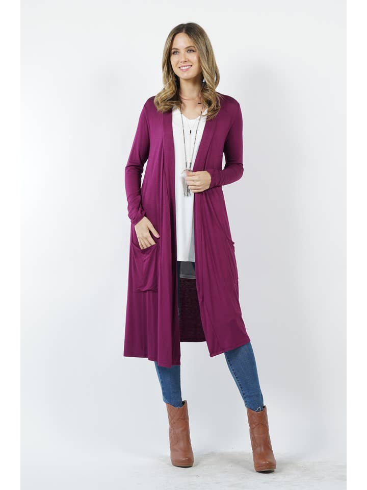 42POPS - Wholesale Cardigan - Women's - ",,...._ Open cardigan w/ slouchy pockets26