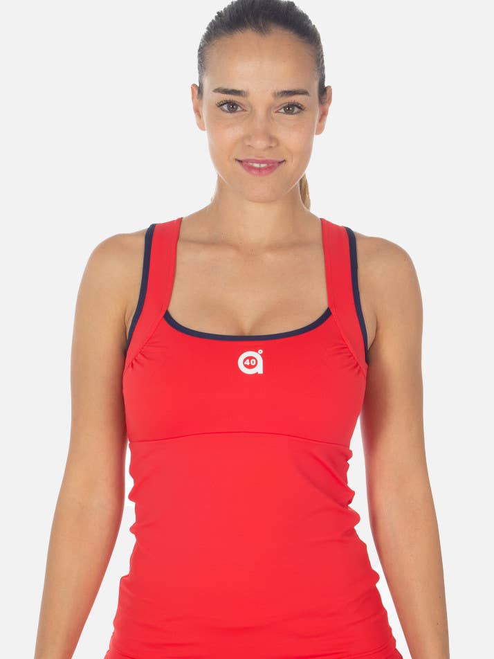 CAMISOLA TRASS vermelha por atacado de a40grados Sport & Style