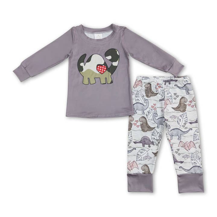 Pantalon en forme de dinosaure gris, vêtements pour enfants et garçons pour la vente par Yawoo Garments