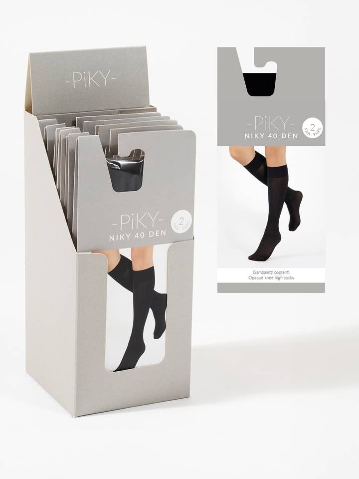 Chaussettes Femme 40 DEN Opaques, Collants Opaques Noirs 2 Paires pour la vente par PIKY