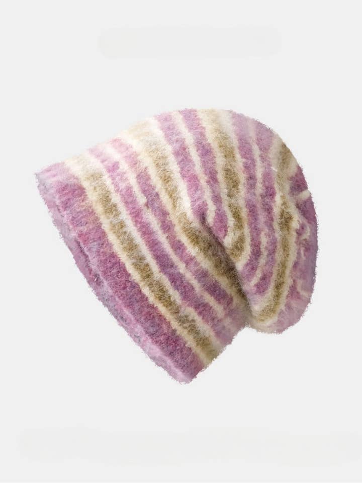 Haila - Gestreepte wintermuts voor wholesale door Funkyrel® Atzbranding Limited