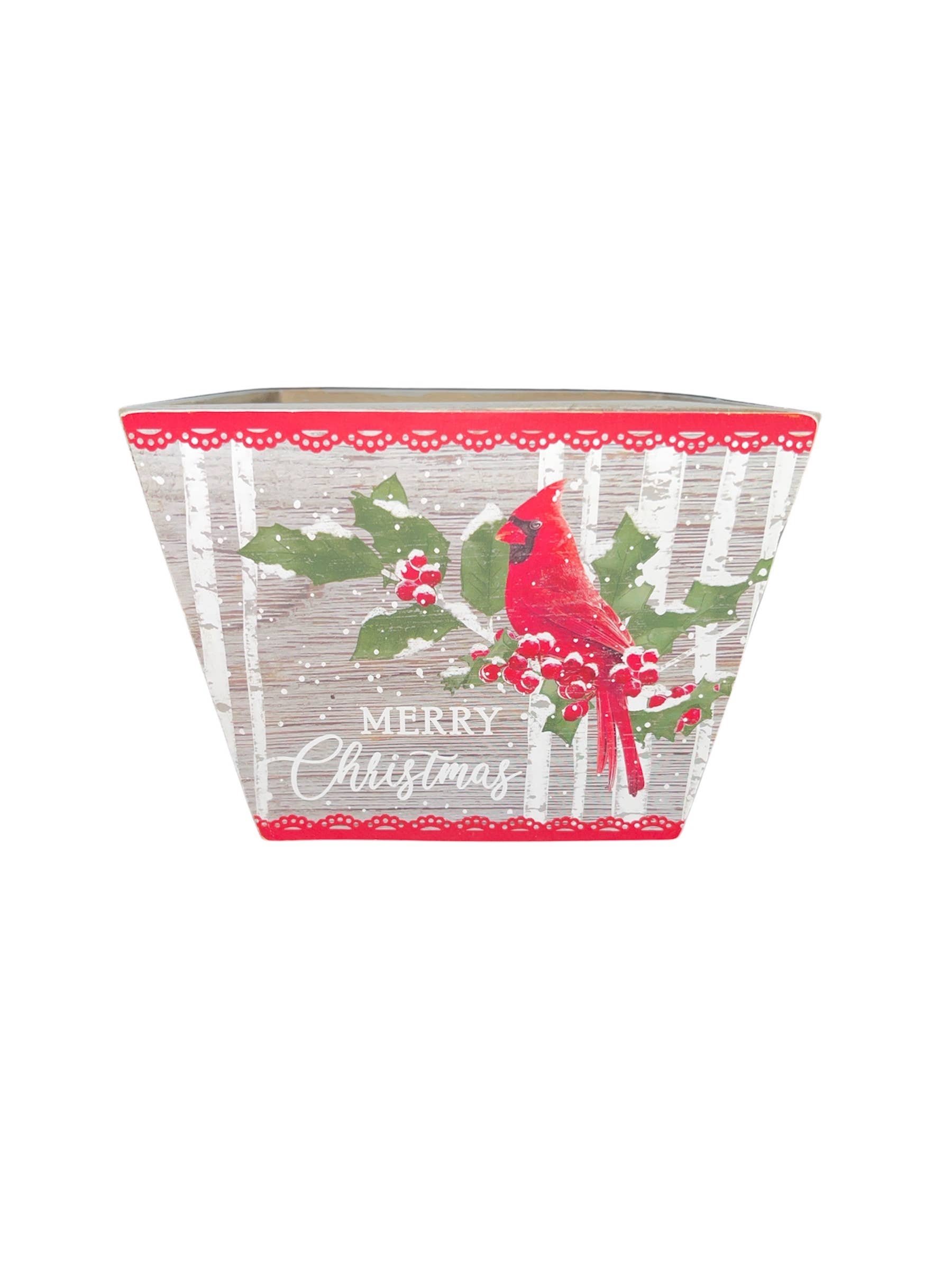 Thompson Wholesale - Wholesale Planter Box - Wood Cardinal Pots -- 24 Pack1