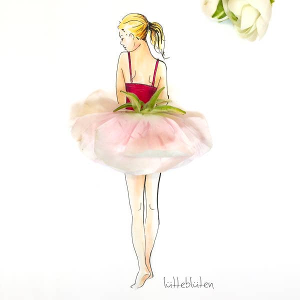 Lütteblüten – Großhandel Grußkarten für den Alltag – Schwanensee - Umschlagkarte1