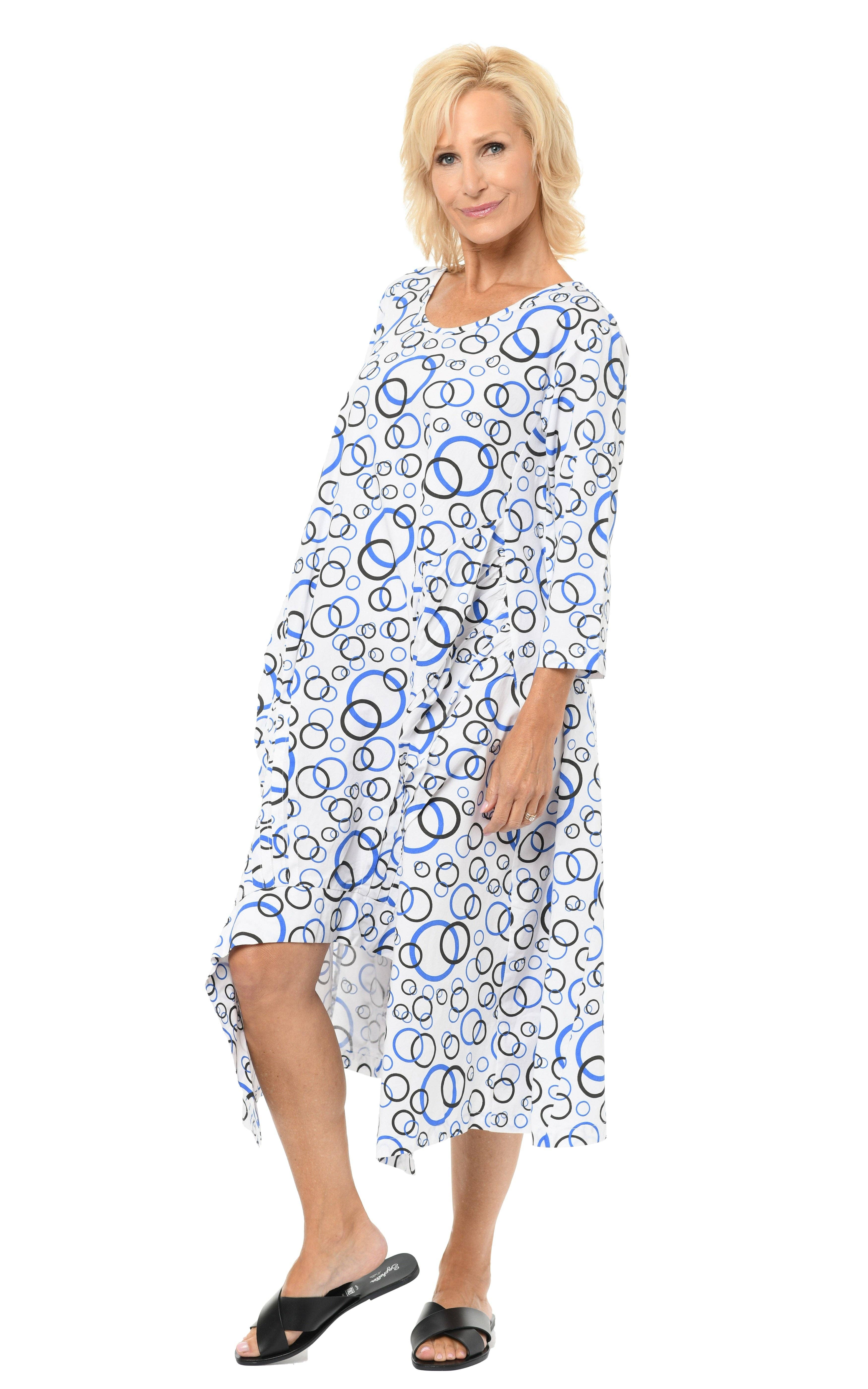 Tulip Clothing - Wholesale Jurk - Dames - CV49 Lexi-jurk in Blue Unity*2