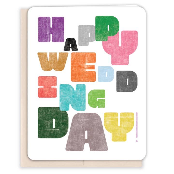 Glücklicher Hochzeitstag Karte für den Großhandel von Paper Loop | Hand-Painted Greeting Cards