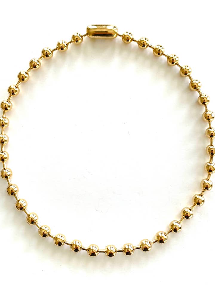 Catena a sfere in oro per la vendita all'ingrosso da parte di Jennifer Tuton Jewelry