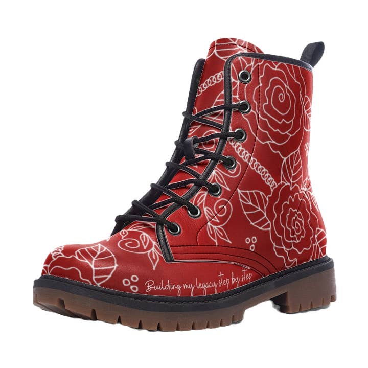Lady in Red Leather Lightweight Boots MT for wholesale by Off the Canvas Collection, LLC