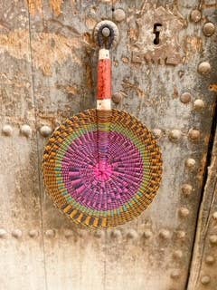 NOMAD BY LIV - Wholesale Wall Accent - Bolga FAN, Handmade4