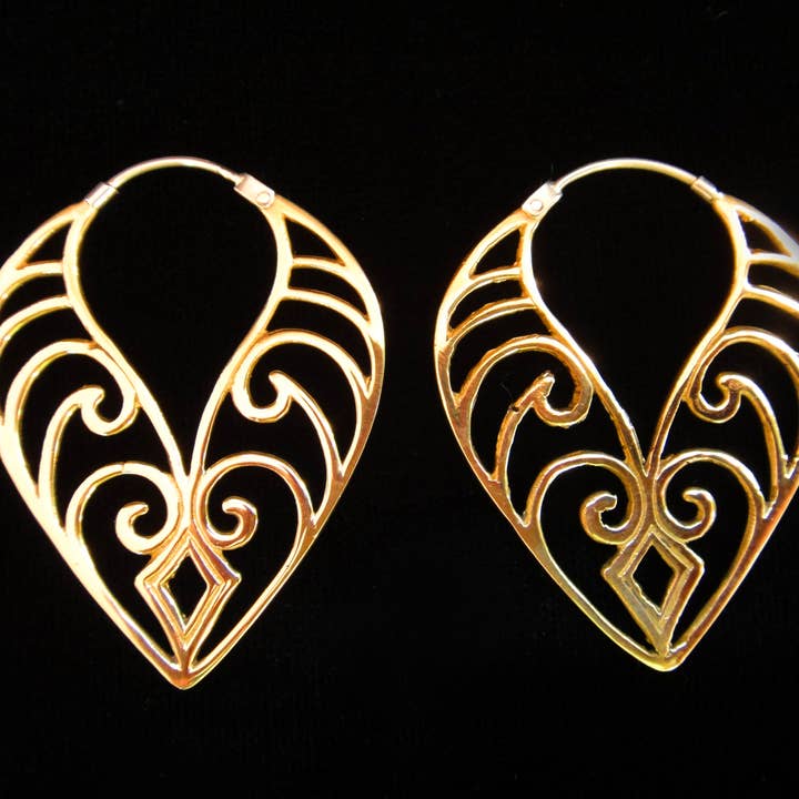 Tika - Wholesale Dangle Earrings - "Cora" Brass Earrings1