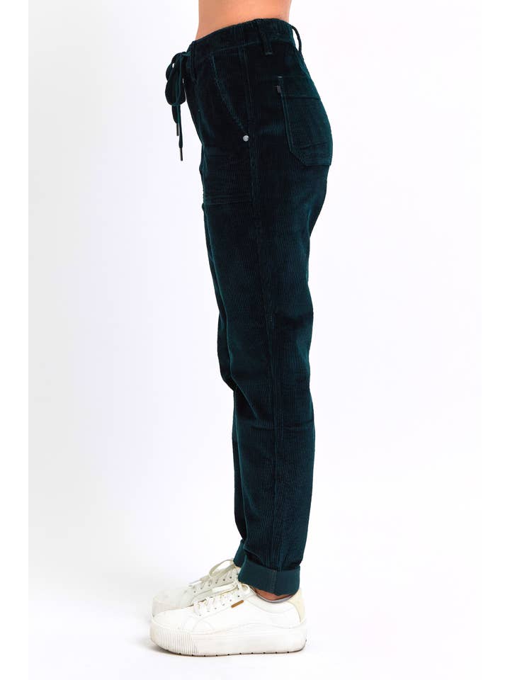Emrld High Waisted Corduroy Cuffed Jogger for wholesale on Faire10