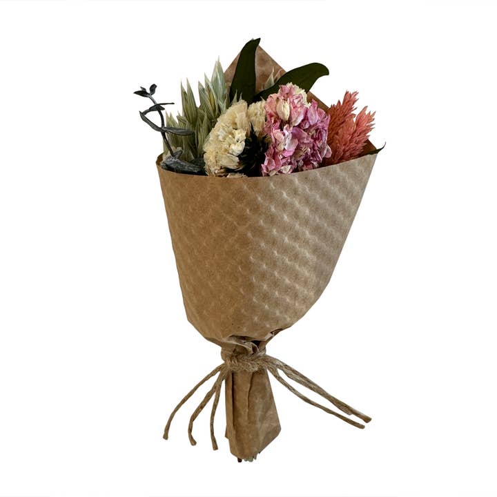 MINI Pink Larkspur & Baby Eucalyptus Bouquet Bundle #134 for wholesale by Andaluca