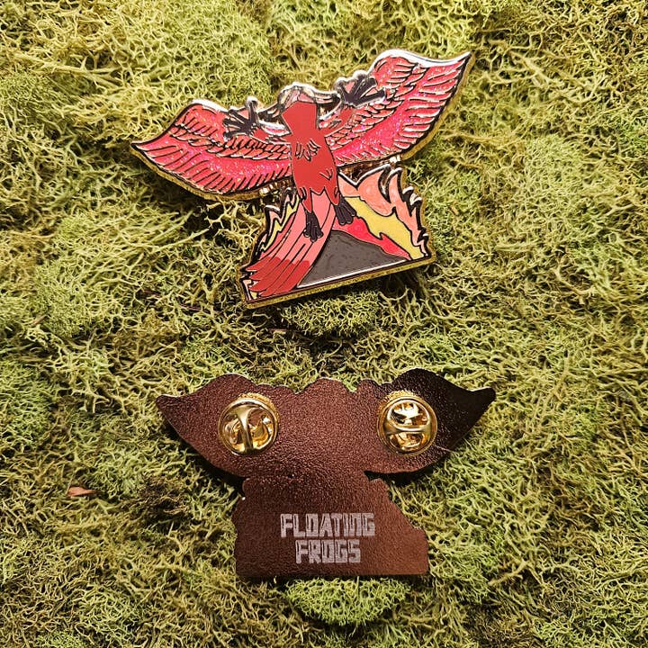 Froenix Enamel Pin for wholesale by Floating Frogs