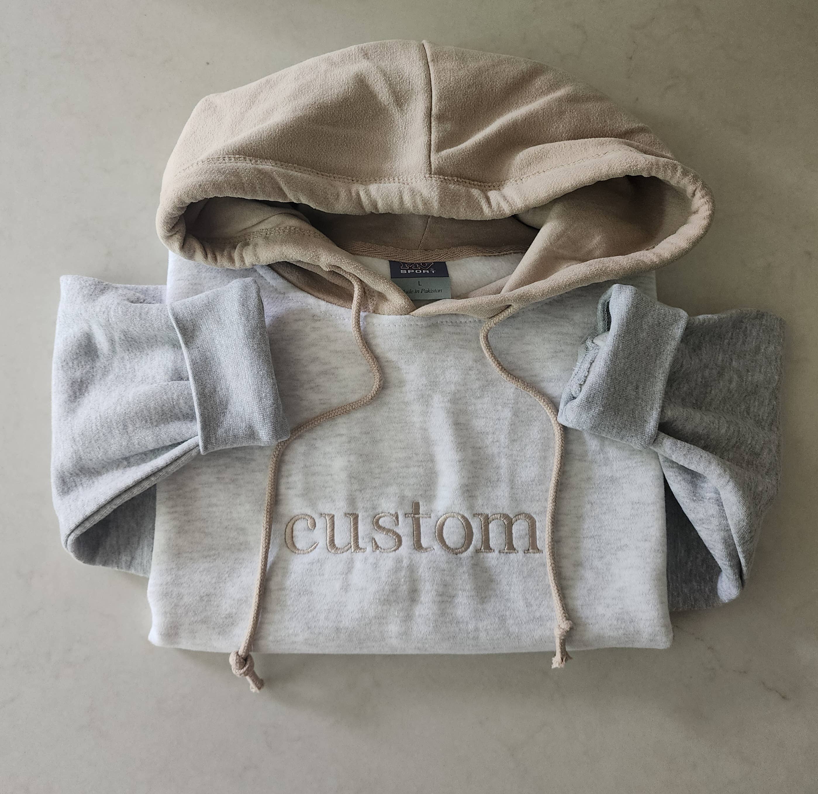 Coffee and Chaos Apparel - Wholesale Hoodie - Women's - Custom embroidered hoodie- cropped color block hoodie