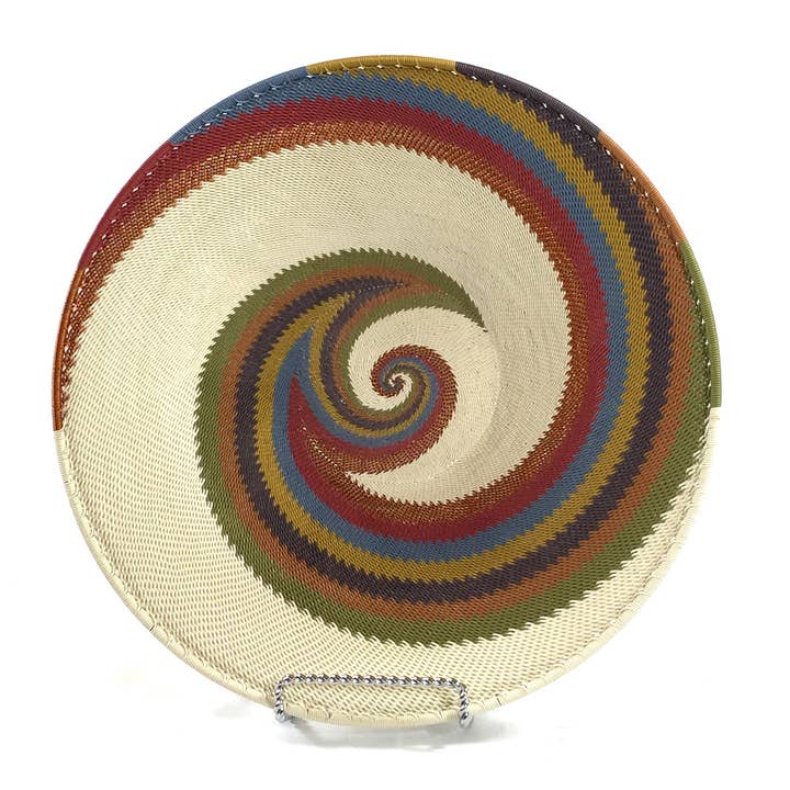 Bridge for Africa - Wholesale Decorative Plate/Dish/Bowl - TW Collection - White Desert1