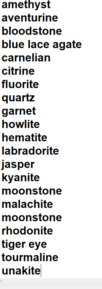 Joshua Tree Gems - Vente Pierre et cristal de spiritualité - 10 cartes des propriétés des pierres, significations spirituelles, personnalisables0