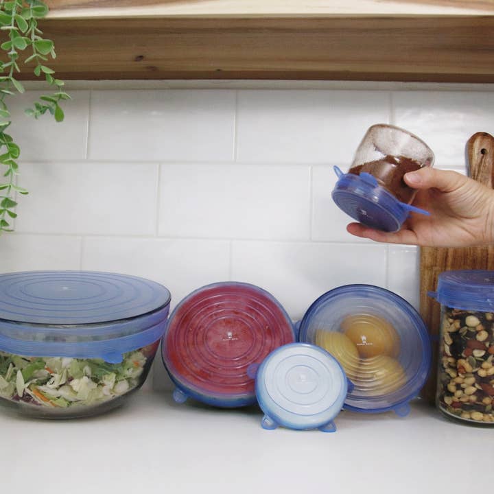 Me Mother Earth - Wholesale Food Storage Wrap/Bag - Reusable Silicone Bowl Covers 6-Pack