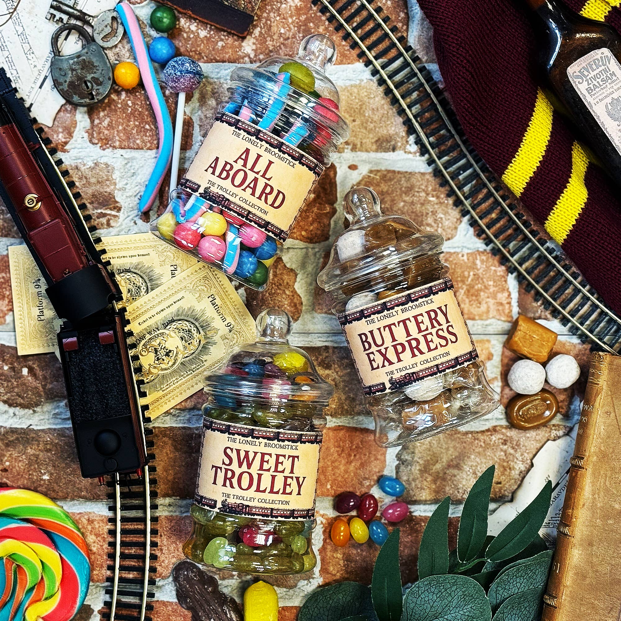The Lonely Broomstick - Wholesale Hard Candy - All Aboard Sweet Jar2