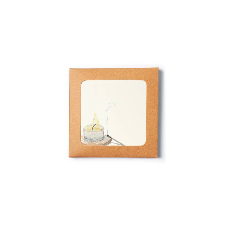 Piccola Arte - Wholesale Stationery/Notecard Set - Mini Stationery Set - Candle1
