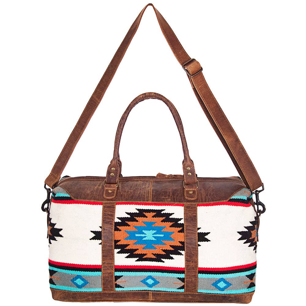 LS Western - Vente Sac de voyage – femme - Sac de voyage en laine et cuir du sud-ouest LC-ADBG460 Sac de selle tissé à la main14