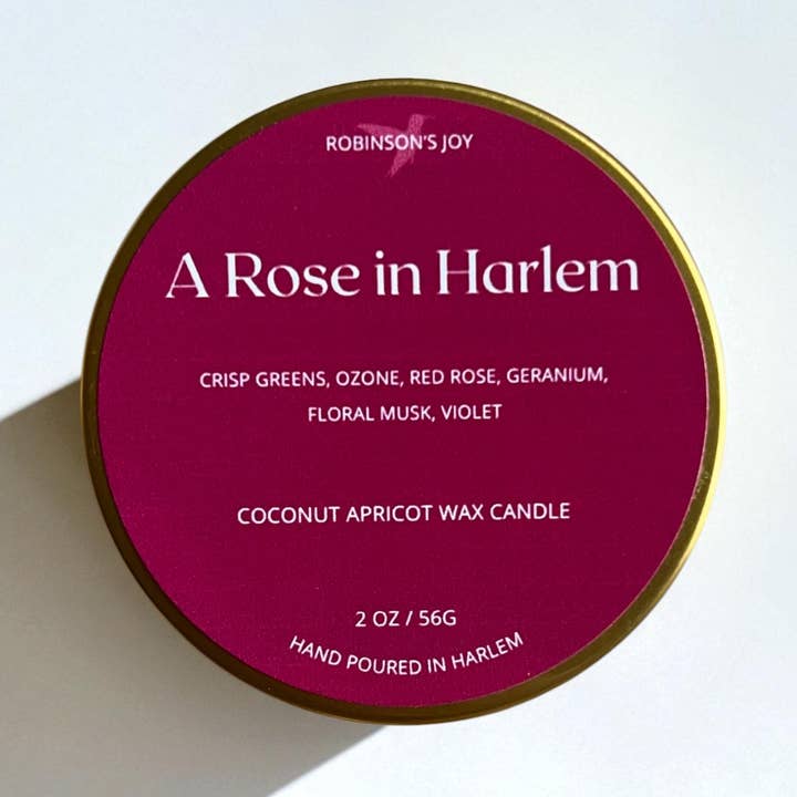 A Rose in Harlem 2oz Candle- Signature Collection for wholesale by ROBINSON'S JOY