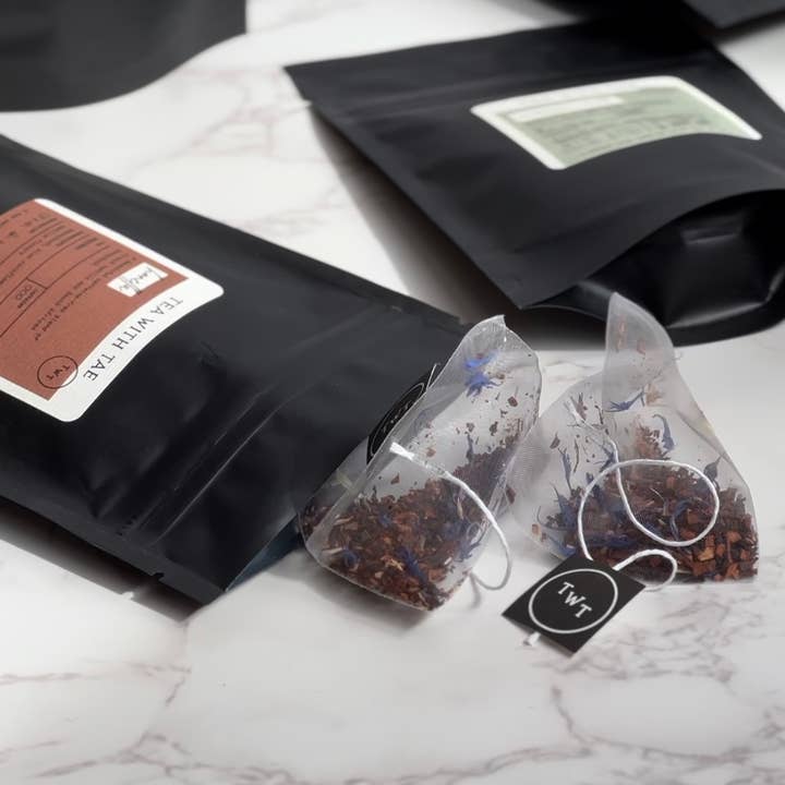 Tea with Tae - Wholesale Health/Detox Tea - Peppermint Herbal Tea Small Gift Pouch (5 tea bags)