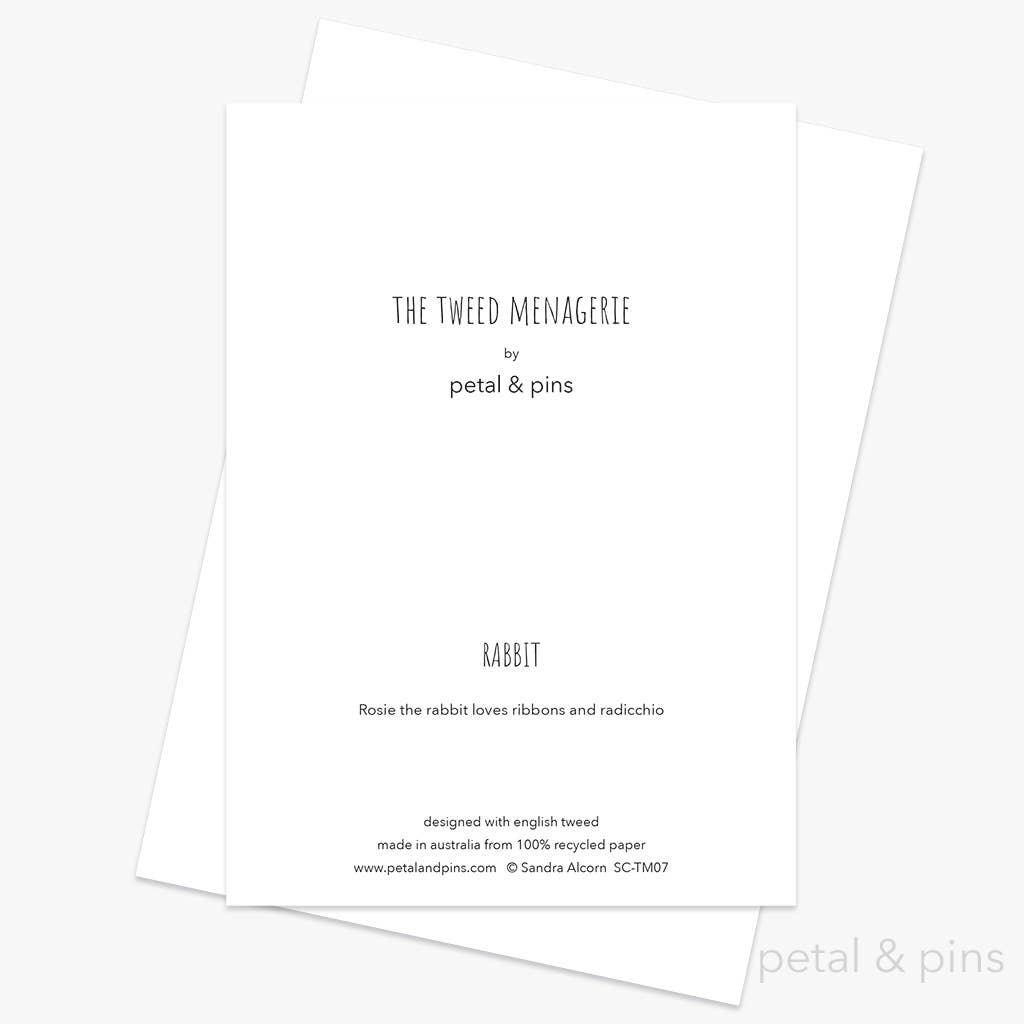 petal & pins – Engroshandel Hverdagshilsen kort – Kanin Lykønskningskort1