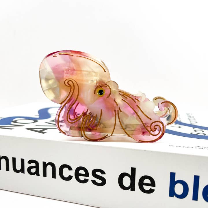 TheDivaSoap - Wholesale Hair Clip - Women's - Color-Changing Octopus Claw Clip, Marine Animal Hair Clip2