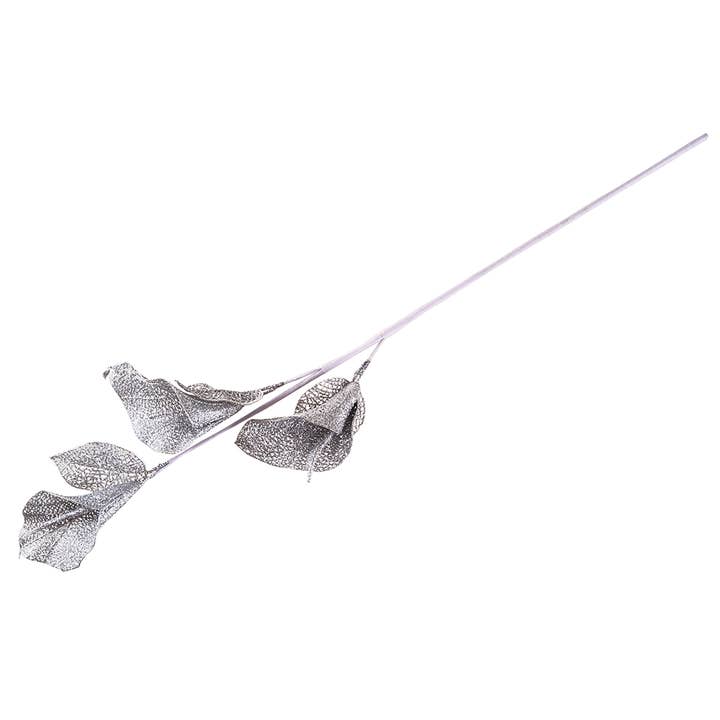 SALE Silver Glitter Calla Lilly Pick for wholesale by C&F Home