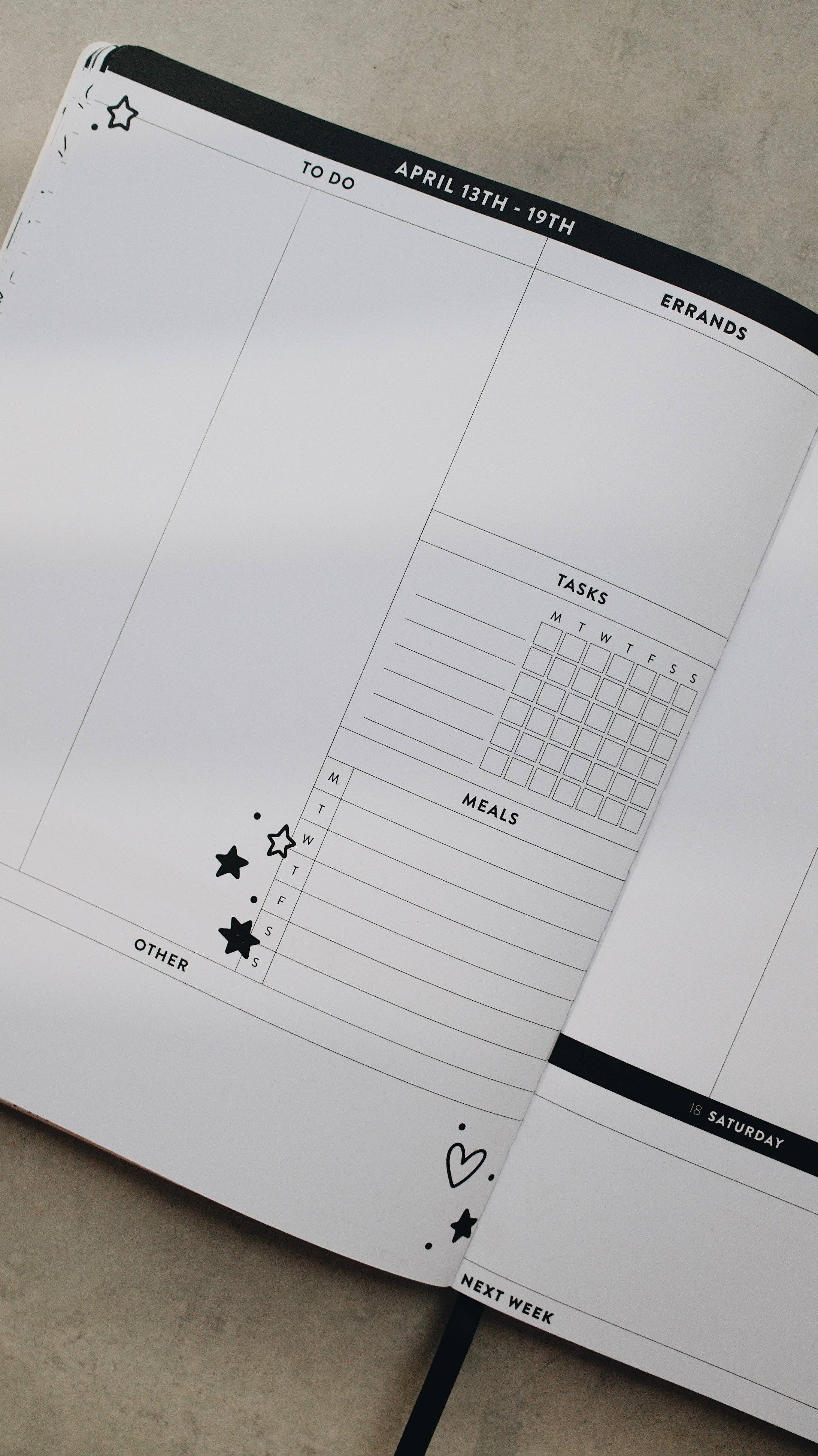 Rad & Happy - Wholesale Planner - 2026 Dated 8x10 Planner - Doodle Edition1