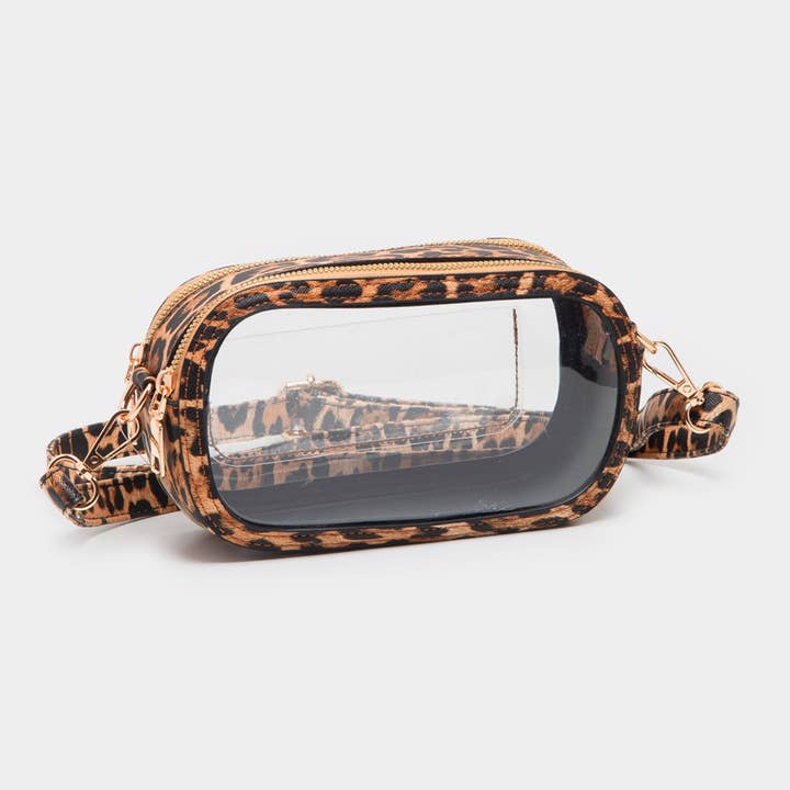 Sensibling Corp. - Wholesale Crossbody Bag - Women's - Solid Faux Leather Transparent Rectangle Crossbody Bag14