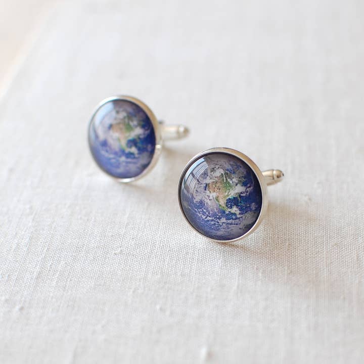 Juju Treasures - Wholesale Cufflinks - Planet Earth Cufflinks1