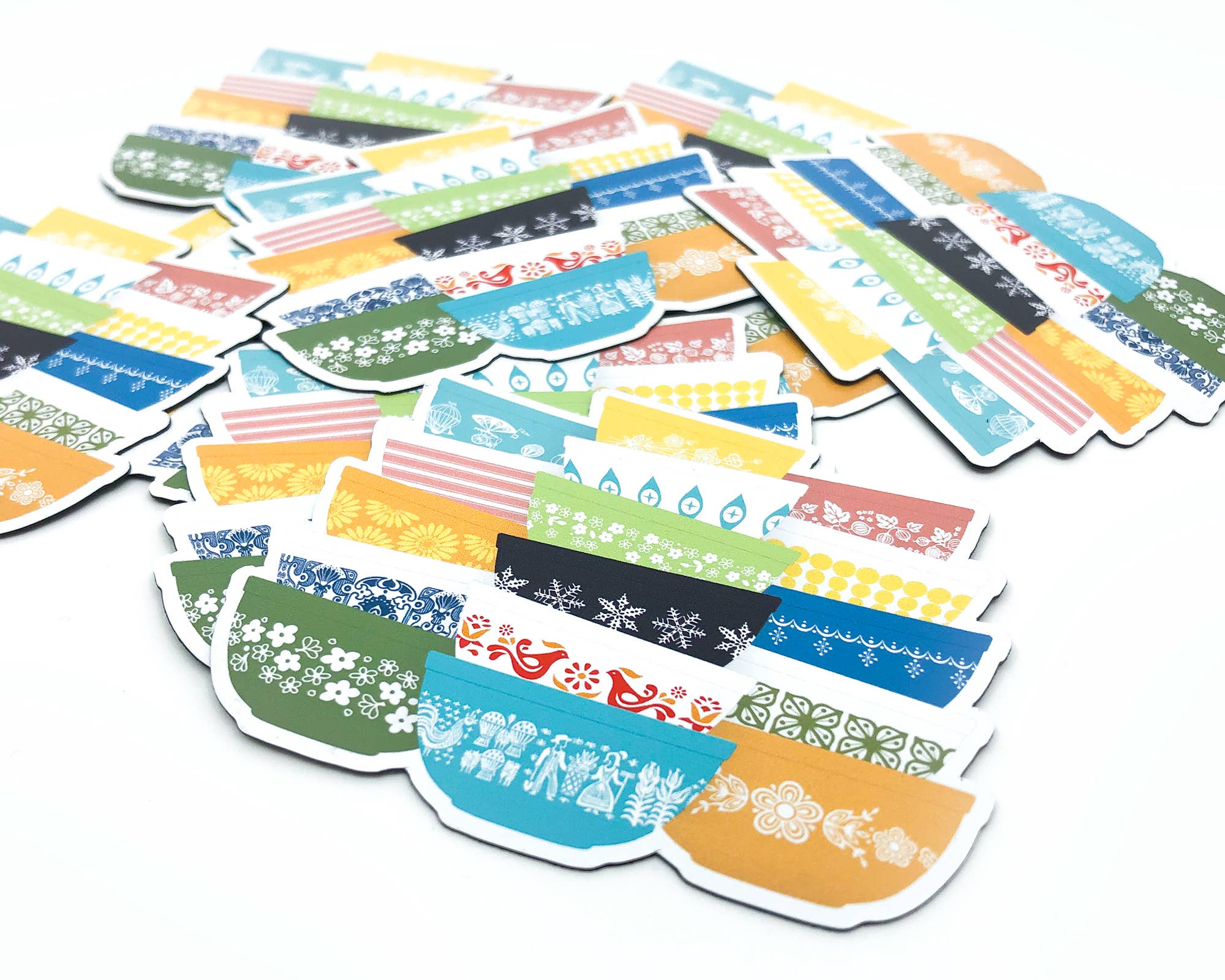 Twinkltoast - Wholesale Magneet - Pyrex-geïnspireerde Whimsy Stapel Magneet – Retro Koelkastdecoratie2