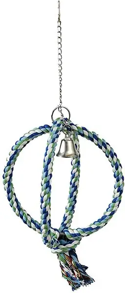 Caitec Inc - Vente Balançoire/jouet pour oiseaux - Jouet pour oiseaux en forme de sphère en coton – Featherland1