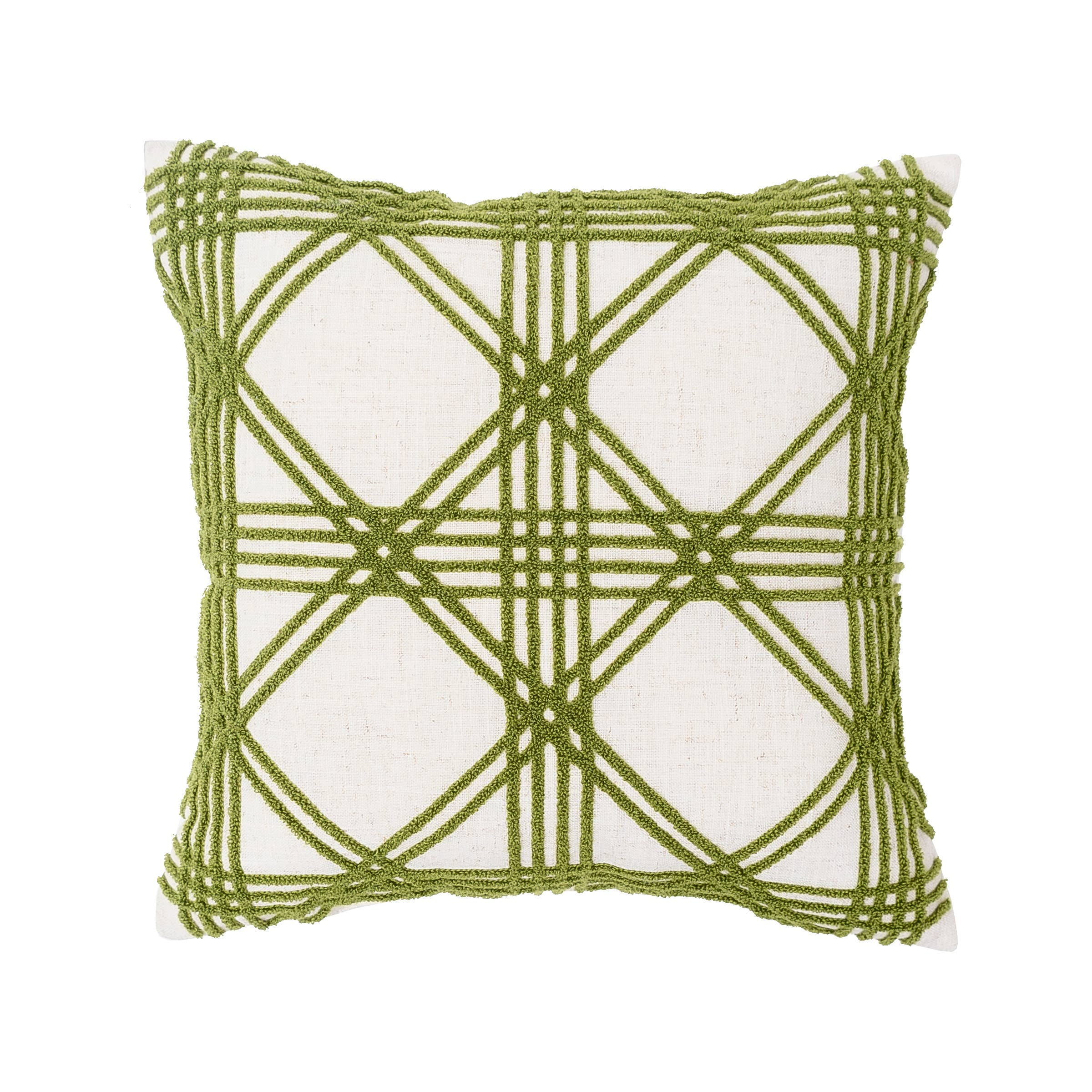 C&F Home - Wholesale Throw/Decorative Pillow - SALE Green Lattice Throw Pillow0