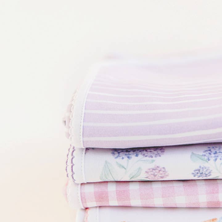 Lavender Bow - Wholesale Bedding Blanket - Kids & Baby - Lilac Stripe Blanket