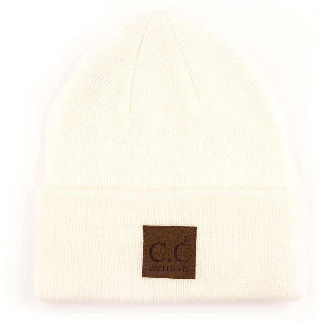 Fashion City - Wholesale Beanie - Unisex - Classic Beanie Hat with Suede Logo Patch7