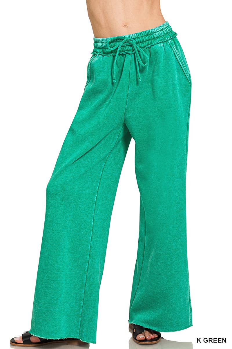 42POPS – Calças - Mulher por atacado – ,,..._ 0812 Calças de Fato de Treino em Felpa Acid Wash Com Bolsos SI-2683217