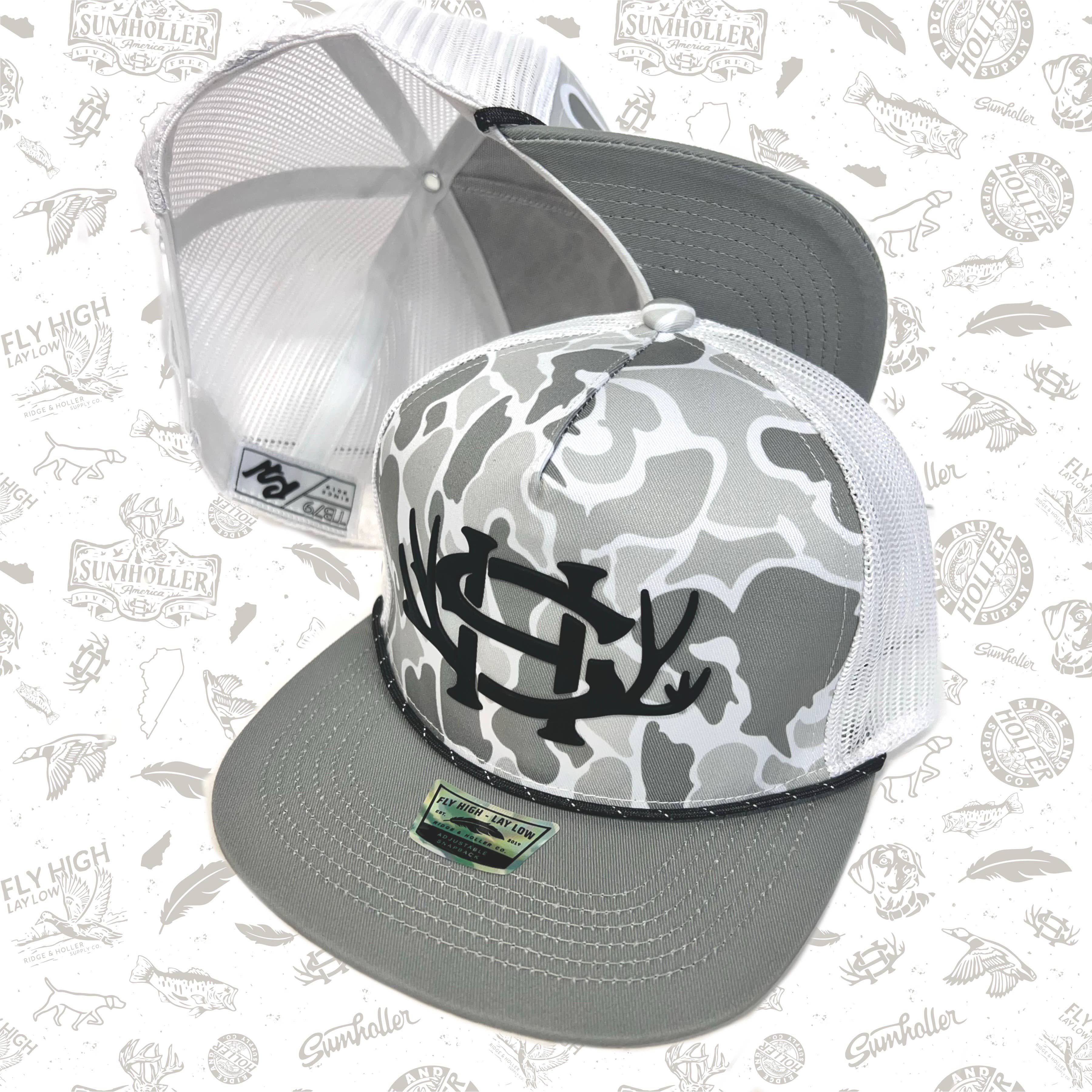 Ridge&Holler - Wholesale Trucker Hat - Unisex - SumRack Blizzard Camouflage3