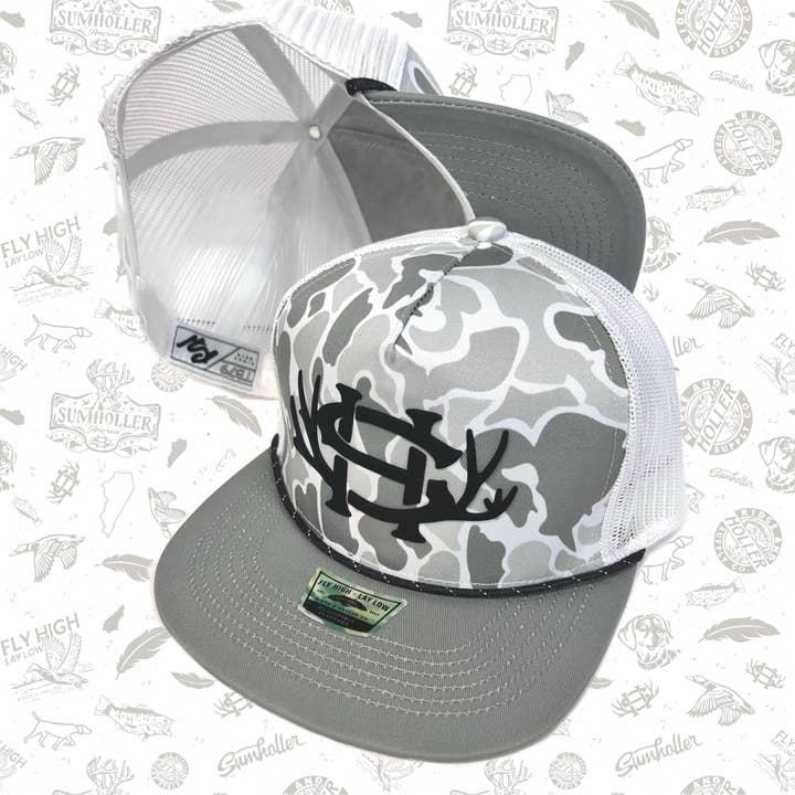 Ridge&Holler - Wholesale Trucker Hat - Unisex - SumRack Blizzard Camouflage3