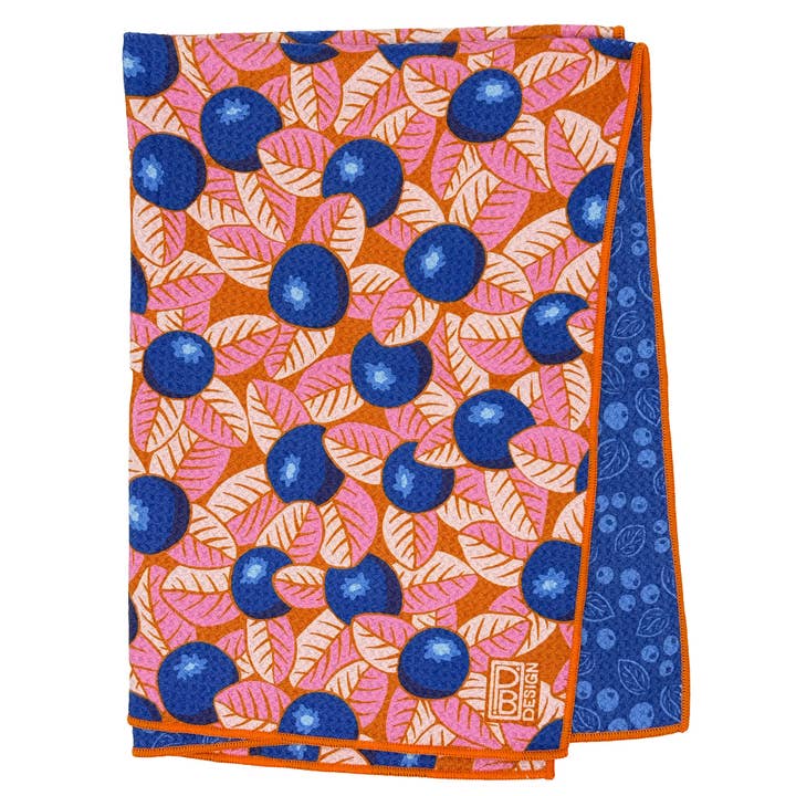 Blueberries Tea Towel for wholesale by Paige Brady Design