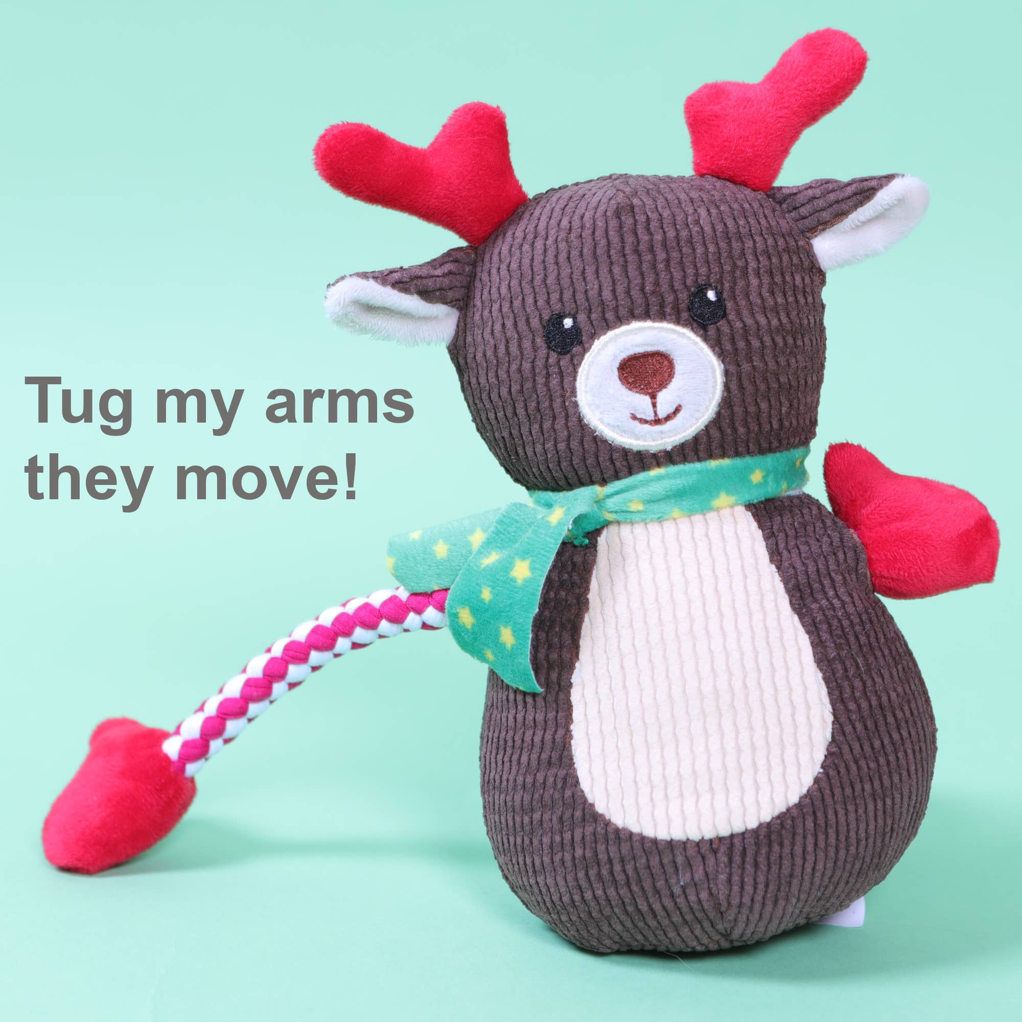 PetLondon - Wholesale Pet Plush Toy - Dog - Tuggy Reindeer Holiday Plush Dog Toy3